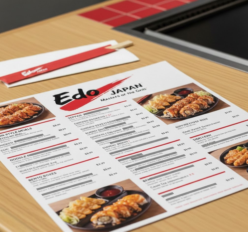 Edo Japan Menu
