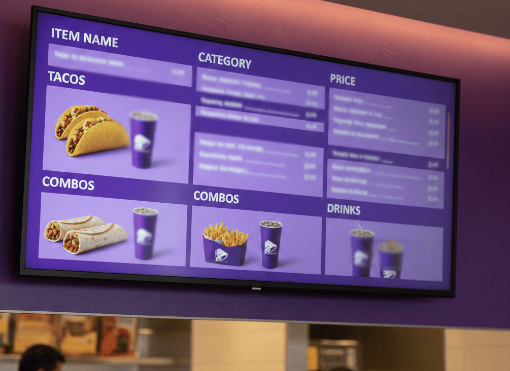 Taco Bell Menu with Prices and Calories